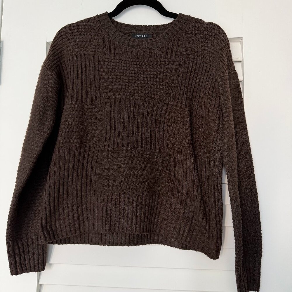 1.State Brown Sweater, Size X-Small